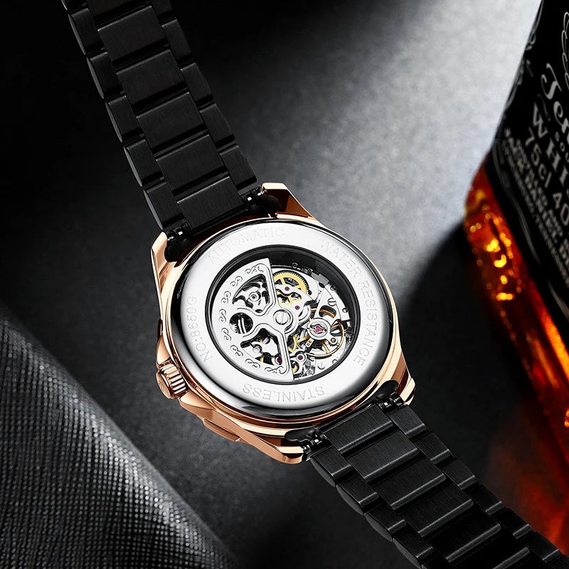 AILANG Men's Sport Automatic Mechanical Watch – side view