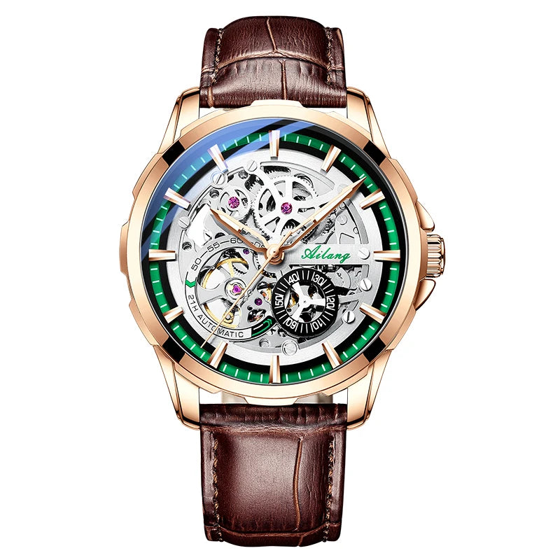 AILANG Men's Sport Automatic Mechanical Watch – case back