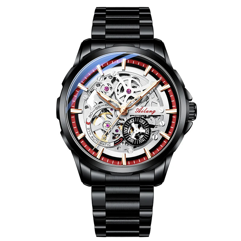AILANG Men's Sport Automatic Mechanical Watch – case back