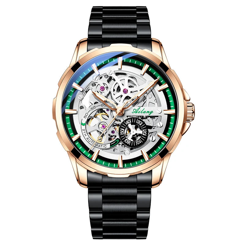 AILANG Men's Sport Automatic Mechanical Watch – side view