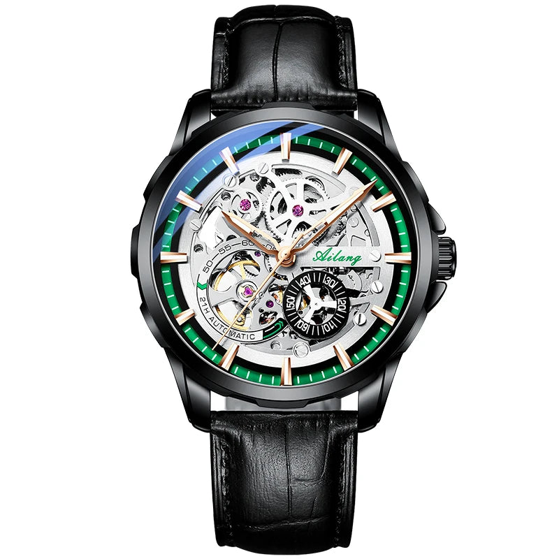 AILANG Men's Sport Automatic Mechanical Watch – case detail