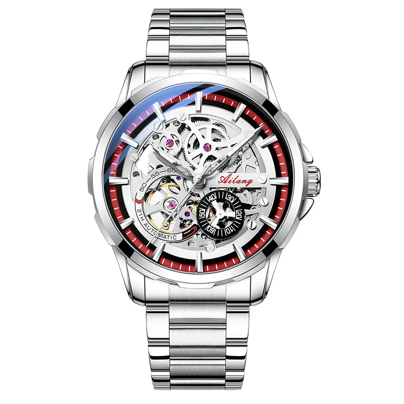 AILANG Men's Sport Automatic Mechanical Watch – case back