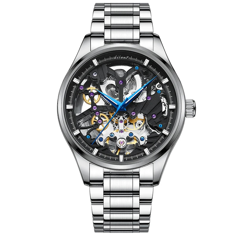 AILANG Men's Skeleton Automatic Mechanical Watch – alternate view