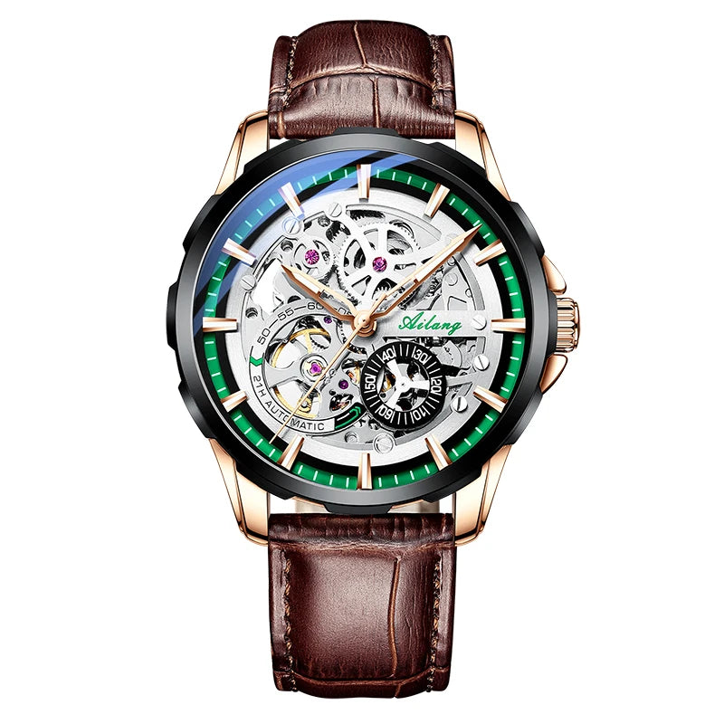 AILANG Men's Sport Automatic Mechanical Watch – dial view