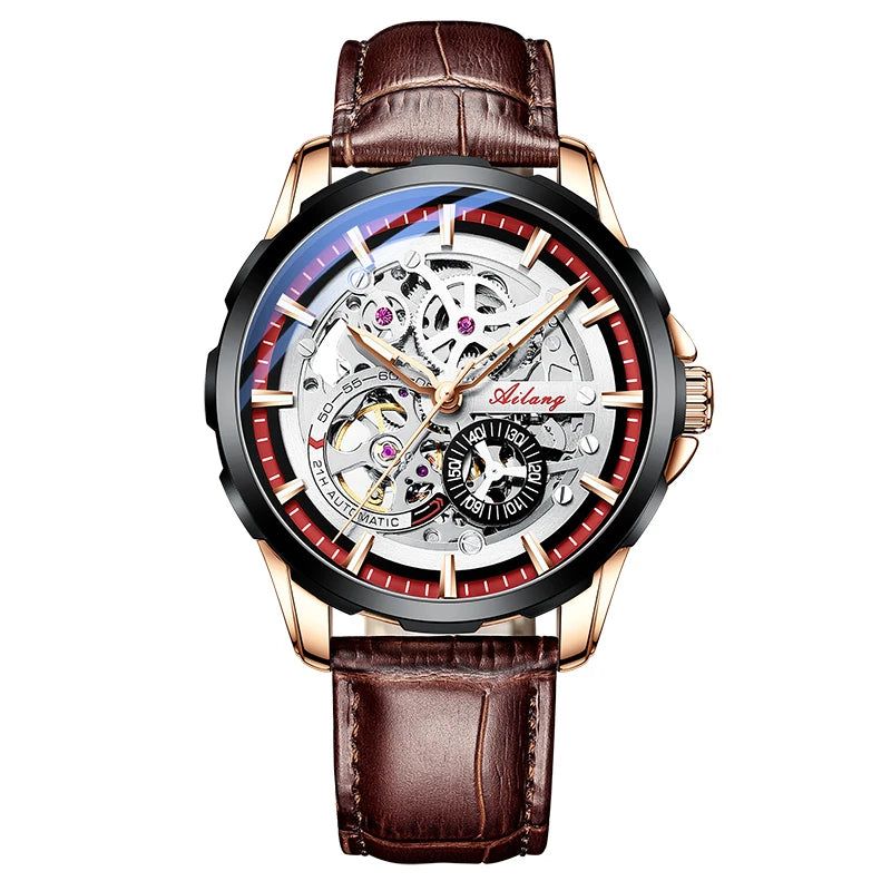 AILANG Men's Sport Automatic Mechanical Watch – mechanical detail