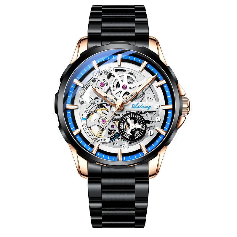 AILANG Men's Sport Automatic Mechanical Watch – mechanical detail
