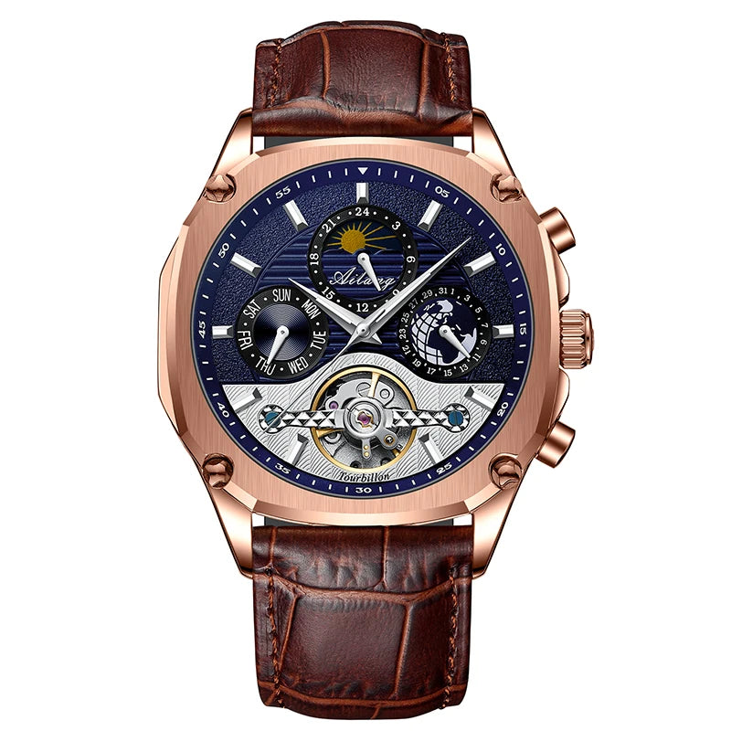 AILANG Men's Moon Phase Automatic Mechanical Watch – alternate view