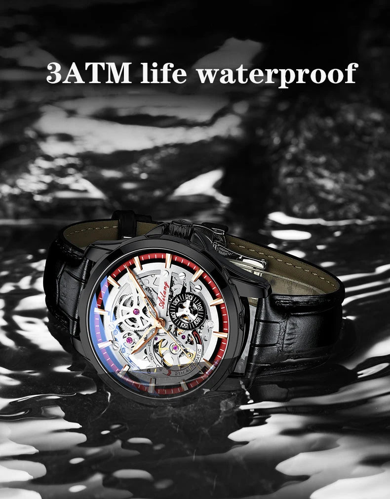 AILANG Men's Sport Automatic Mechanical Watch – case detail