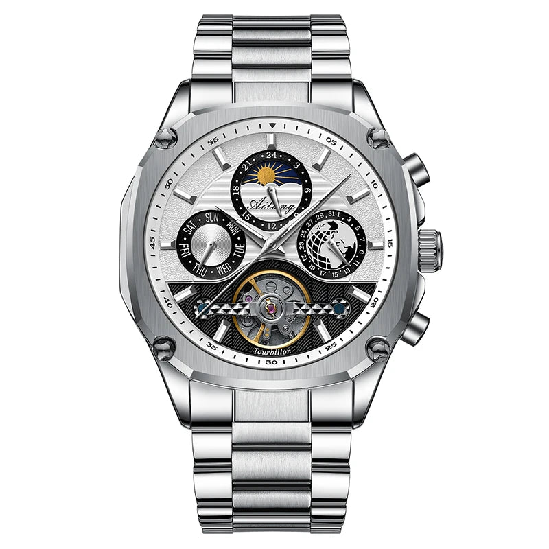 AILANG Men's Moon Phase Automatic Mechanical Watch – alternate view