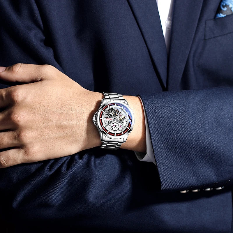AILANG Men's Sport Automatic Mechanical Watch – dial view