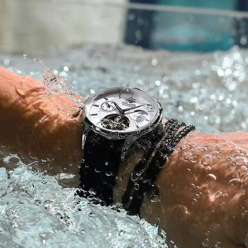AILANG Men's Sport Automatic Mechanical Watch – side view