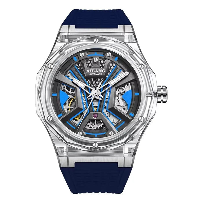 AILANG Men's Polygonal Automatic Mechanical Watch – front view