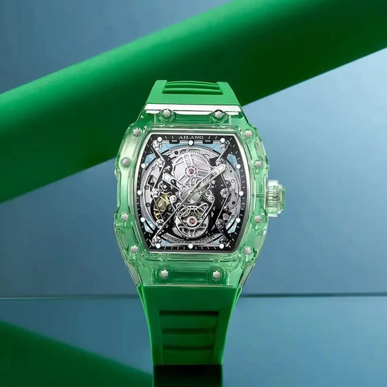 AILANG Men's Tonneau Automatic Mechanical Watch — Waterproof · Luminous