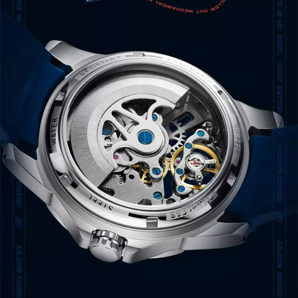 AILANG Men's Sport Automatic Mechanical Watch – strap detail
