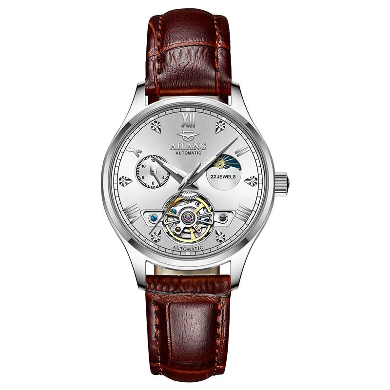 AILANG Women's Skeleton Automatic Mechanical Watch – case back