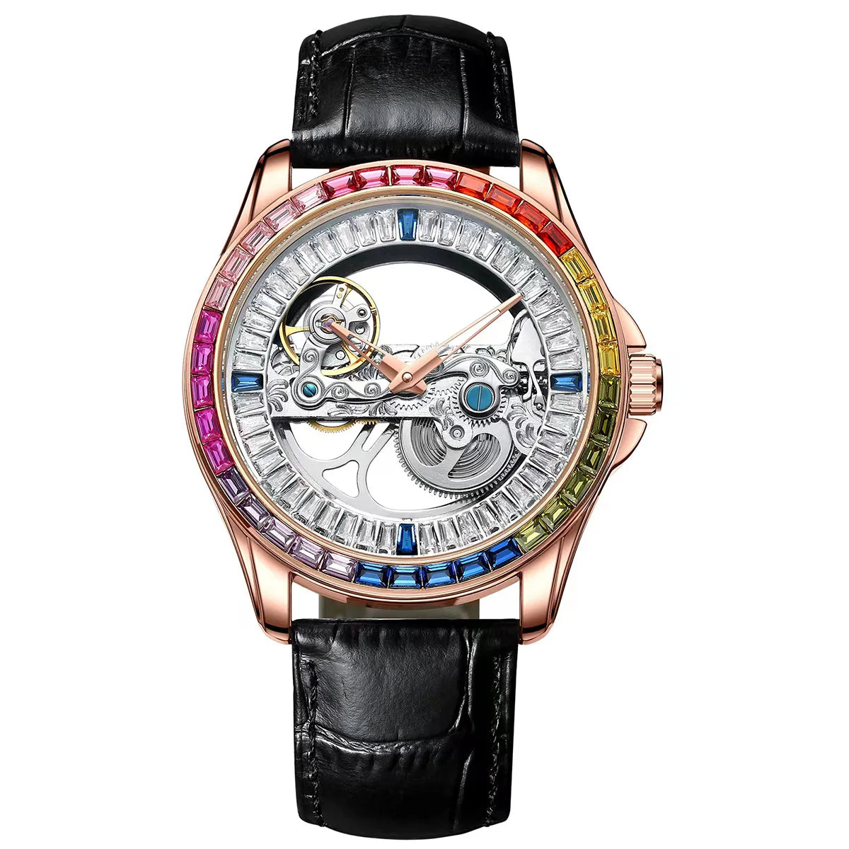 AILANG Men's Double-Sided Skeleton Automatic Mechanical Watch – alternate view