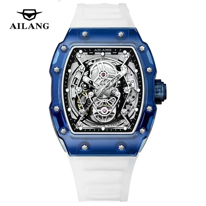 AILANG Men's Tonneau Automatic Mechanical Watch – front view