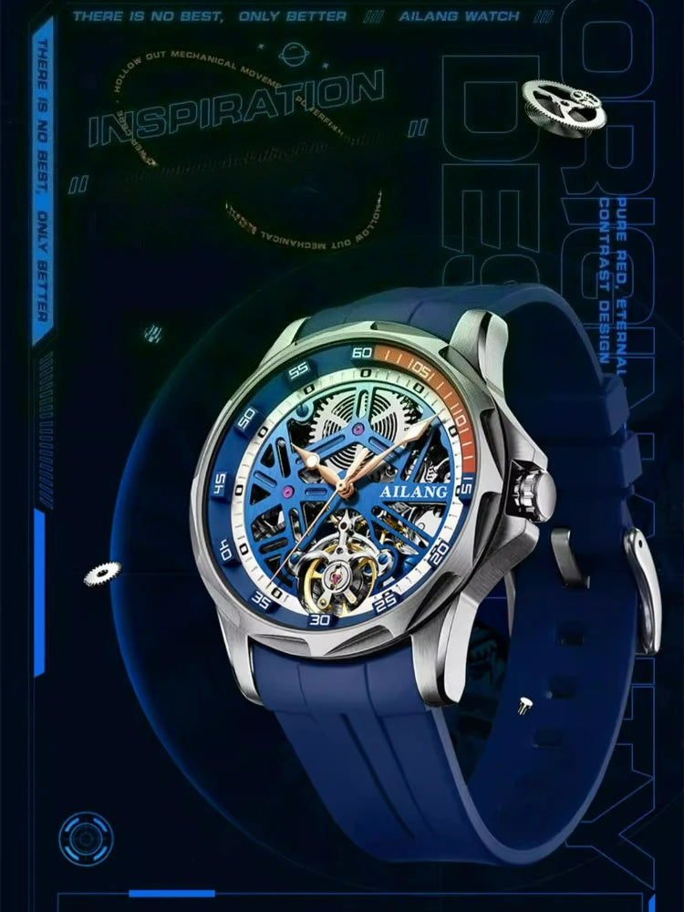 AILANG Men's Sport Automatic Mechanical Watch – strap detail