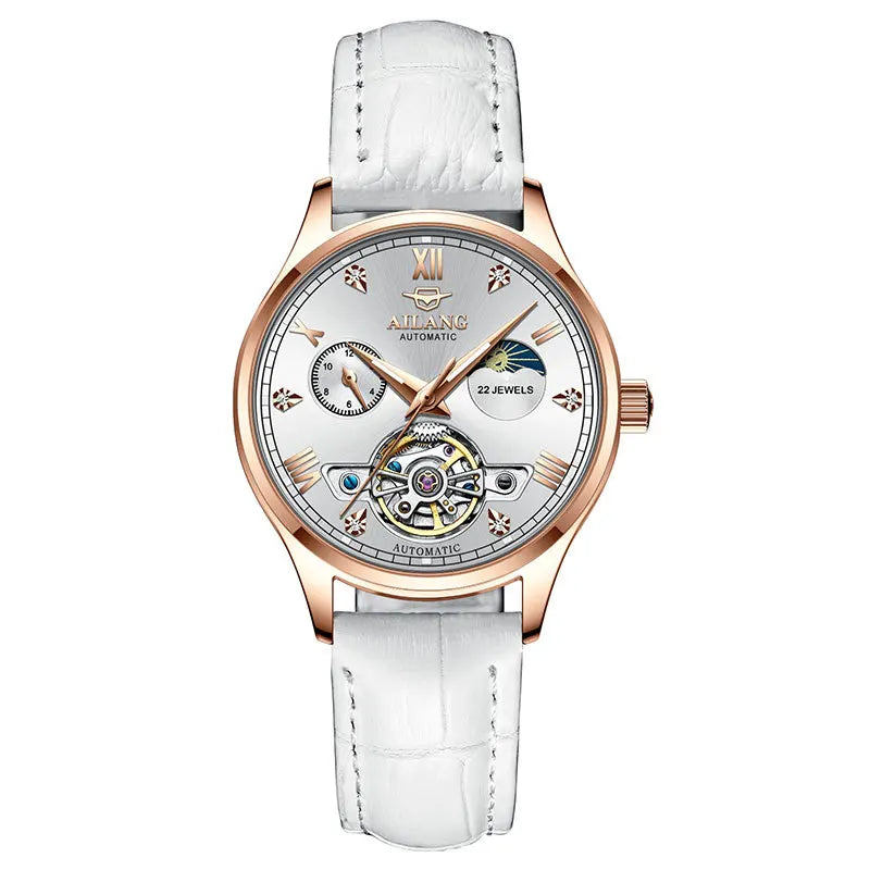 AILANG Women's Skeleton Automatic Mechanical Watch – mechanical detail