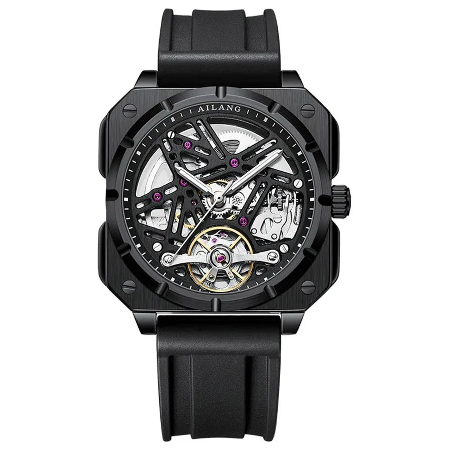 AILANG Men's Square Automatic Mechanical Watch – alternate view