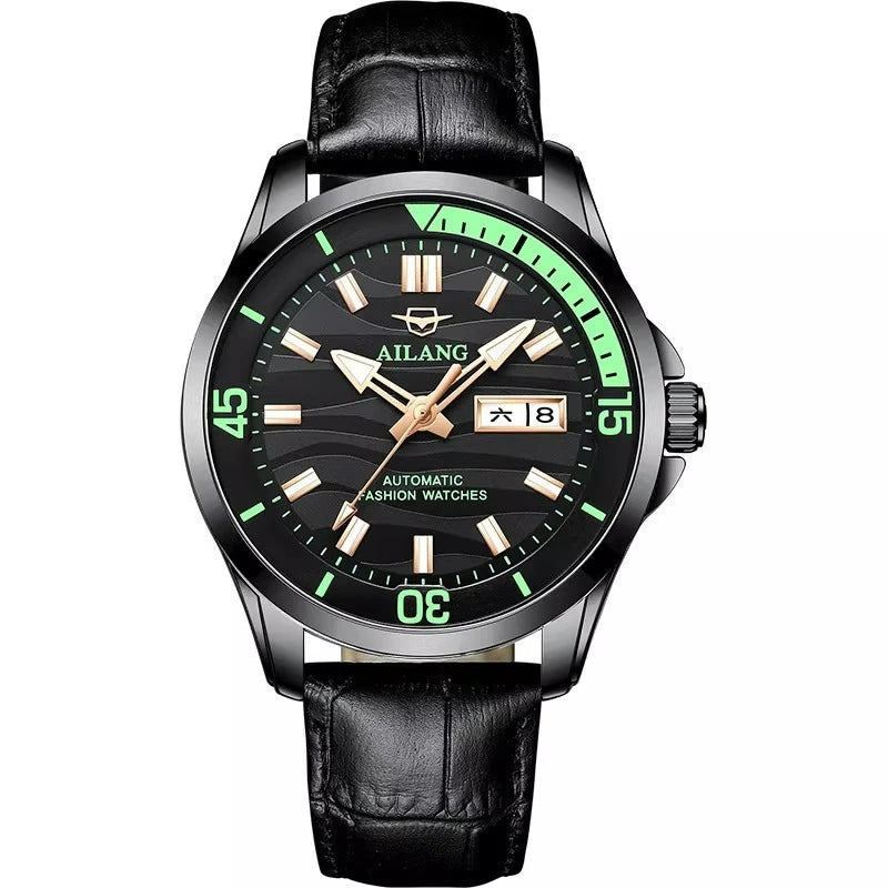 AILANG Men's 43mm Automatic Mechanical Watch – mechanical detail
