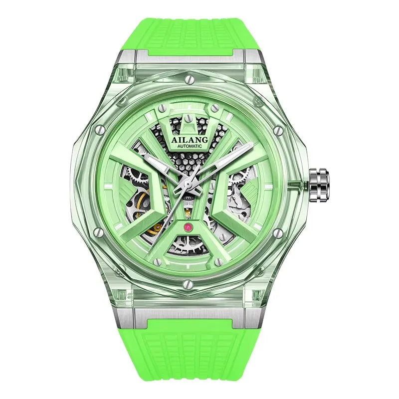 AILANG Men's Polygonal Automatic Mechanical Watch – clasp detail