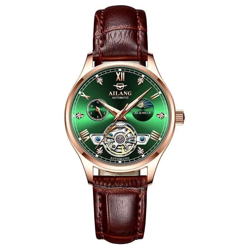 AILANG Women's Skeleton Automatic Mechanical Watch – clasp detail